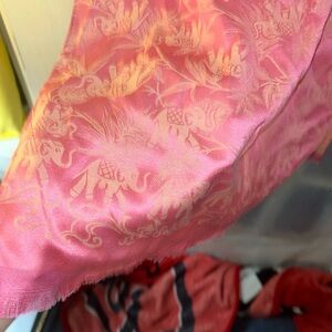 Elegant Pink Women's Silk Scarf